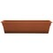 Bloem Dura Cotta Window Box Planter: 24" - Terra Cotta - With Tray, Weatherproof Resin Box, Removable Tray For Indoor & Outdoor Use, Gardening, 3 Gallon Capacity